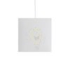TEMPO 15/15 lámpabúra  Polycotton fehér/fehér PVC  max. 28W