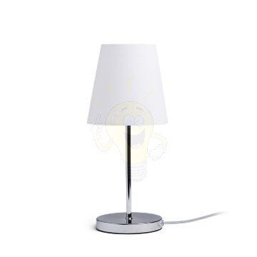 Kép CONNY 15/15 lámpabúra  Polycotton fehér/fehér PVC  max. 28W