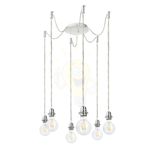 Kép KOMBIX 6 függesztő készlet KA+AK+KF   230V LED E27 6x15W