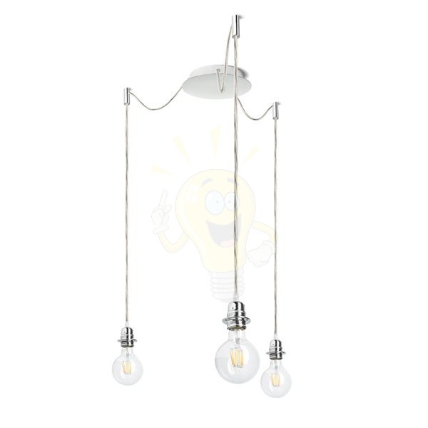 Kép KOMBIX 3 függesztő készlet KA+AK+KF   230V LED E27 3x15W