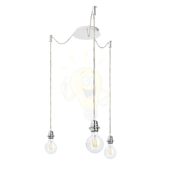 Kép KOMBIX 3 függesztő készlet FEHA+AK+KF   230V LED E27 3x15W
