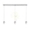 Kép MORE 80 mennyezeti függőlámpa alap  króm 230V LED E27 3x15W