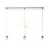 Kép MORE 80 mennyezeti függőlámpa alap  matt nikkel 230V LED E27 3x15W