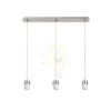 Kép MORE 60 mennyezeti függőlámpa alap  matt nikkel 230V LED E27 3x15W