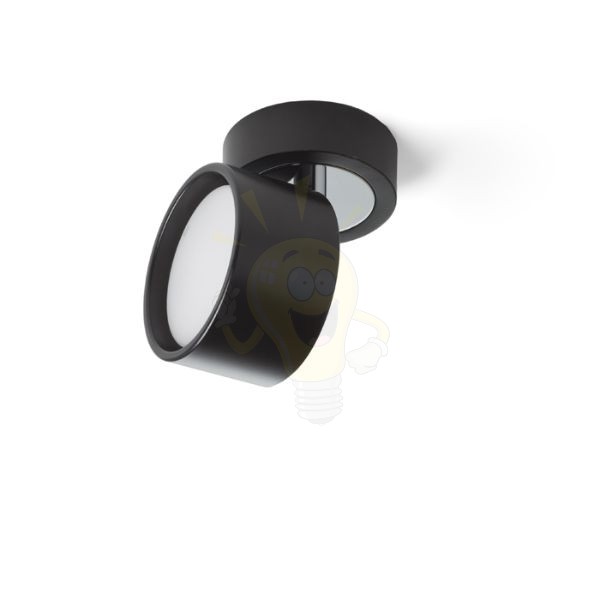 PIXIE dönthető lámpa fekete króm 230V LED GX53 7W