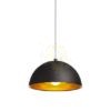 CARISSIMA 40 függő lámpa matt fekete/aranysárga  230V LED E27 15W