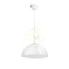 Kép MONROE 40 függő lámpa csillogó fehér/fehér  230V LED E27 30W