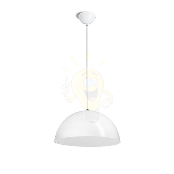 Kép MONROE 40 függő lámpa csillogó fehér/fehér  230V LED E27 30W