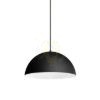 Kép MONROE 40 függő lámpa matt fekete/fehér  230V LED E27 30W