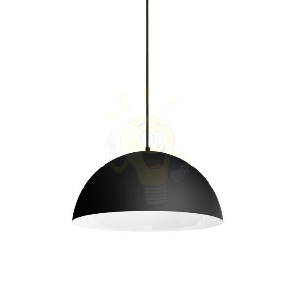 Kép MONROE 40 függő lámpa matt fekete/fehér  230V LED E27 30W