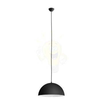 MONROE 40 függő lámpa matt fekete/fehér  230V LED E27 30W