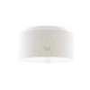 Kép DOUBLE 55/30 lámpabúra  Polycotton fehér/fehér PVC  max. 23W