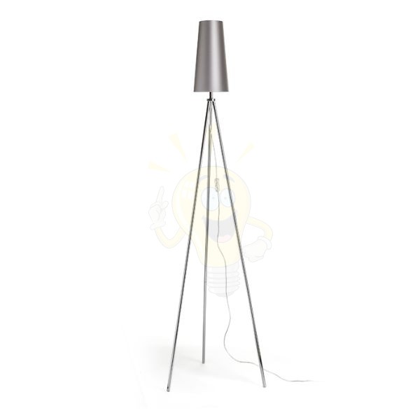 CONNY 15/30 asztali lámpaernyő Monaco galamb szürke/ezüst PVC max. 23W