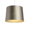 Kép ASPRO 40/30 lámpabúra  Monaco galamb szürke/ezüst PVC  max. 23W