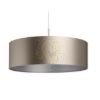 Kép RON 60/19 lámpabúra  Monaco galamb szürke/ezüst PVC  max. 23W