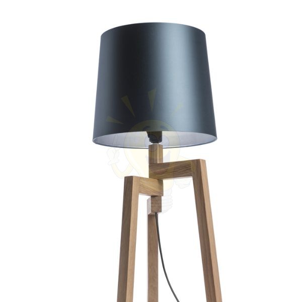 Kép CONNY 35/30 állólámpa búra  Monaco benzin kék/ezüst PVC  max. 23W