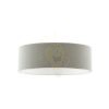 RON 60/19 lámpabúra  Chintz világosszürke/fehér PVC  max. 23W