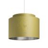 Kép DOUBLE 40/30 lámpabúra  Chintz oliva/ezüst fólia  max. 23W