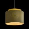 Kép DOUBLE 40/30 lámpabúra  Chintz oliva/ezüst fólia  max. 23W