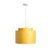 Kép DOUBLE 40/30 lámpabúra  Chintz sárgabarack/fehér PVC  max. 23W
