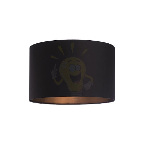 Kép RON 40/25 lámpabúra Polycotton fekete/réz fólia max. 23W