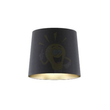 Kép CONNY 35/30 állólámpa búra  Polycotton fekete/arany fólia  max. 23W