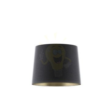 Kép ASPRO 40/30 lámpabúra  Polycotton fekete/arany fólia  max. 23W