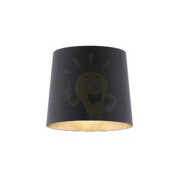 Kép CONNY 35/30 állólámpa búra Polycotton fekete/réz fólia max. 23W