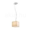 Kép LUCIA 15x15 függő lámpa  szatén üveg/króm 230V LED G9 5W