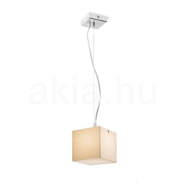 Kép LUCIA 15x15 függő lámpa  szatén üveg/króm 230V LED G9 5W