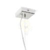 LUCIA 15x15 függő lámpa  szatén üveg/króm 230V LED G9 5W
