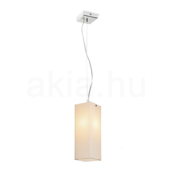 Kép LUCIA 30x10 függő lámpa  szatén üveg/króm 230V LED E27 15W