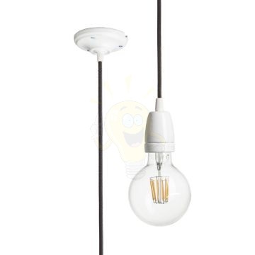 Kép FABIO függesztő készlet fekete porcelán 230V LED E27 15W