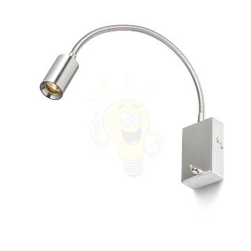 Kép VERSA fali lámpa matt nikkel 230V LED 3W 40° 3000K
