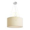 Kép LALO 55 függő lámpa krémfehér matt nikkel 230V LED E27 3x15W