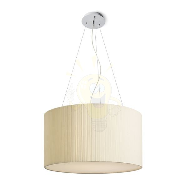Kép LALO 55 függő lámpa krémfehér matt nikkel 230V LED E27 3x15W