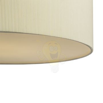 Kép LALO 55 függő lámpa krémfehér matt nikkel 230V LED E27 3x15W
