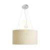 Kép LALO 55 függő lámpa krémfehér matt nikkel 230V LED E27 3x15W