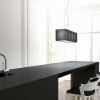 LOPE 80 függő lámpa fekete matt nikkel 230V LED E27 4x15W