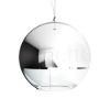 Kép BEAU MONDE 35 függő lámpa  krómozott üveg/tiszta üveg 230V LED E27 15W