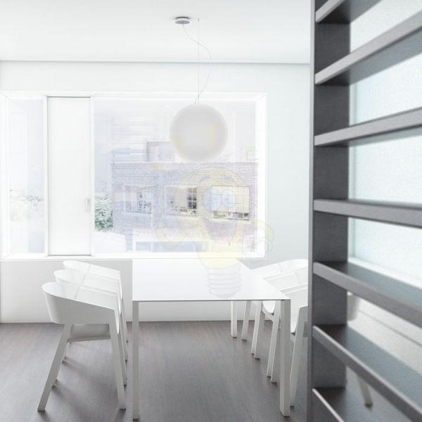 LUNEA 40 függö lámpa triplex  opál üveg 230V LED E27 15W