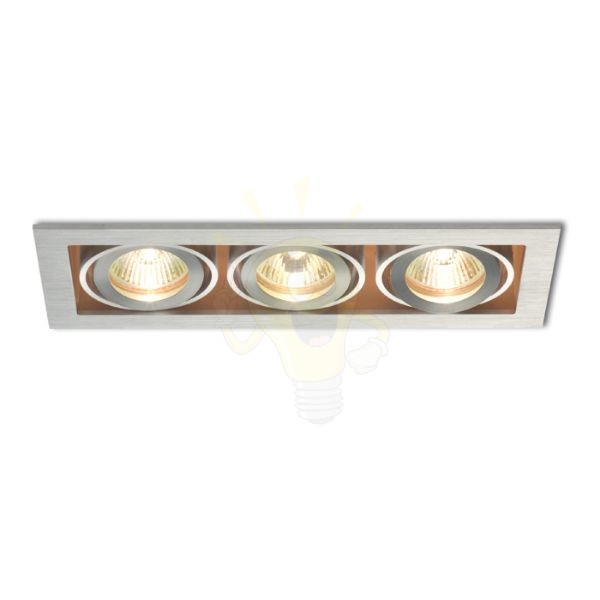 FIZZ III dönthető lámpa alumínium 12V GU5,3 3x50W