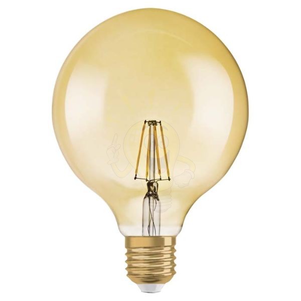 Kép OSRAM Vintage Globe 125 DIMM borostyán 230V E27 LED EQ55 2400K