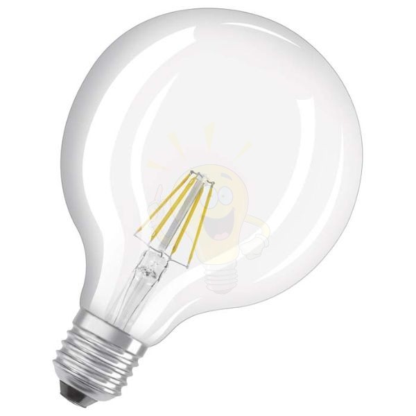 Kép OSRAM Retrofit Globe 125   világos 230V E27 LED EQ40  2700K