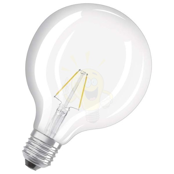 Kép OSRAM Retrofit Globe 125   világos 230V E27 LED EQ25  2700K