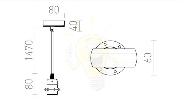 ELISA egyfázisú áramkörös sínre FEKAS1+FEK+FEKKF   230V LED E27 15W