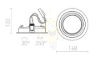 PASADENA G53 R I  fekete  230V LED G53 15W
