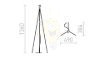 Kép NYC TRIPOD állólámpa talapzat  króm 230V LED E27 15W