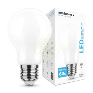 Modee Smart Lighting LED Filament Milky Globe A60 6W E27 360° 4000K (600 lumen)