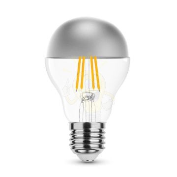 Filament A60 Silver Top LED izzó ezüst tetővel